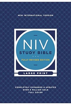 NIV Study Bible - Large Print (Hardback) Zondervan