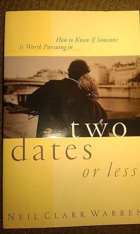 How To Know If Someone Is Worth Pursuing In Two Dates Or Less (Paperback) Neil Clark Warren