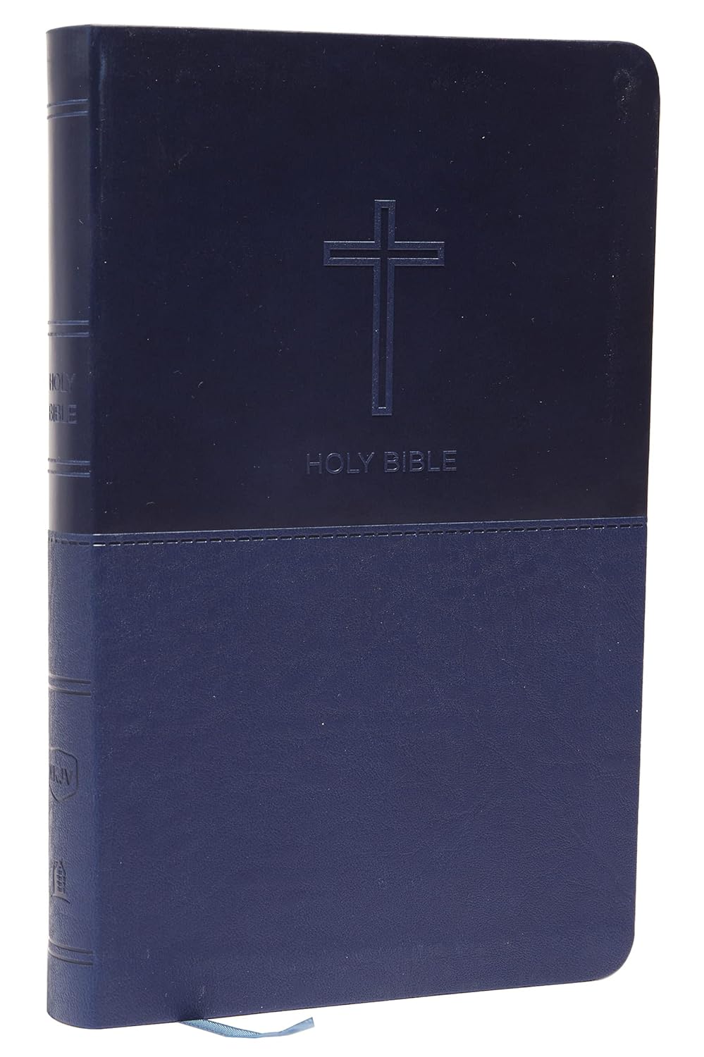 NKJV, Value Thinline Bible, Blue Leathersoft, Red Letter, Comfort Print