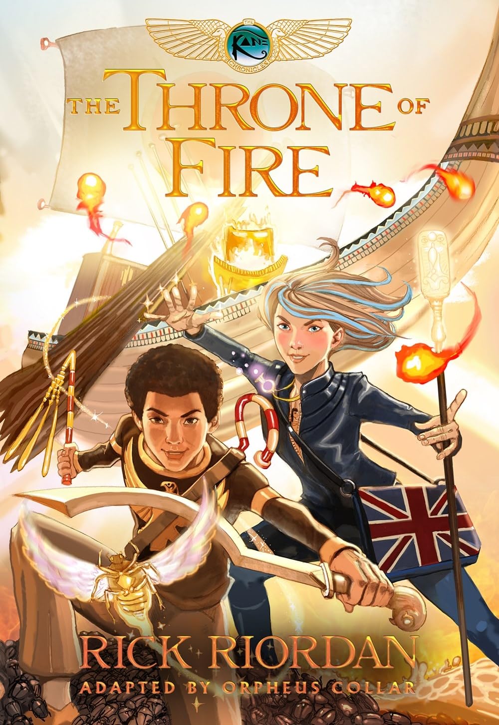 The Throne of Fire (paperback) Rick Riordan - graphic novel