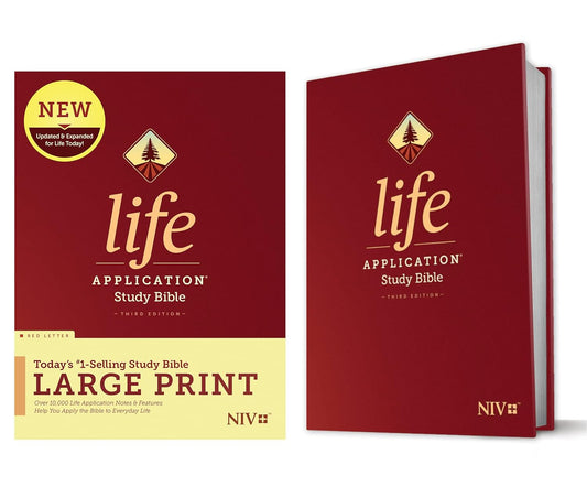 Tyndale NIV Life Application Study Bible, Third Edition, Large Print