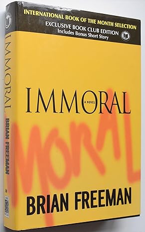 Immoral : Book 1 of 11: Jonathan Stride (Hardback) Brian Freeman