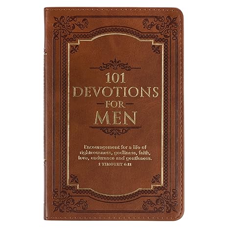 101 Devotions For Men (Brown Vegan Leather) Ronald A. Beers