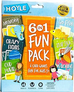 6 in 1 Kids Playing Cards Multi Game Pack (Game) Hoyle Store