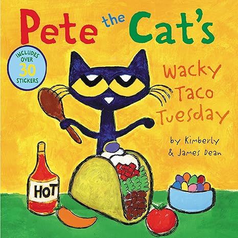 Pete the Cat's Wacky Taco Tuesday (paperback) Kimberly Dean & James Dean