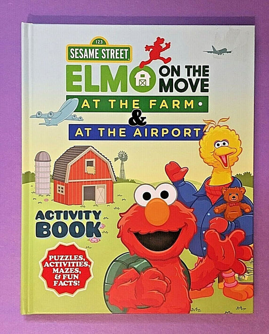 SESAME STREET: "Elmo On the Move" At The Farm & At the Airport (Hardback) Sky Pony Press