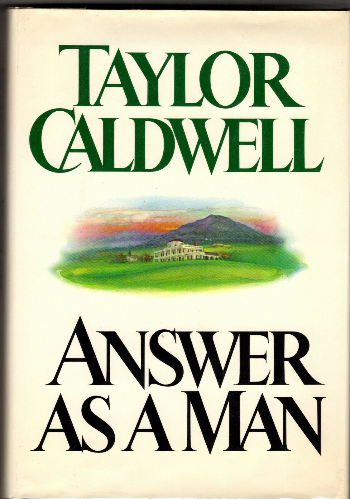 Answer as a Man (Hardcover) Taylor Caldwell